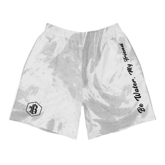 Men's White Ranked 'Be Water' Training Shorts