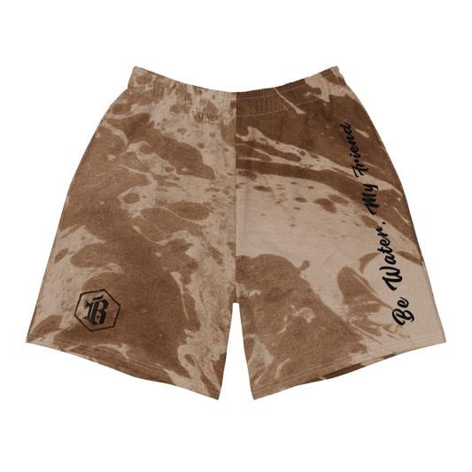 Men's Brown Ranked 'Be Water' Training Shorts