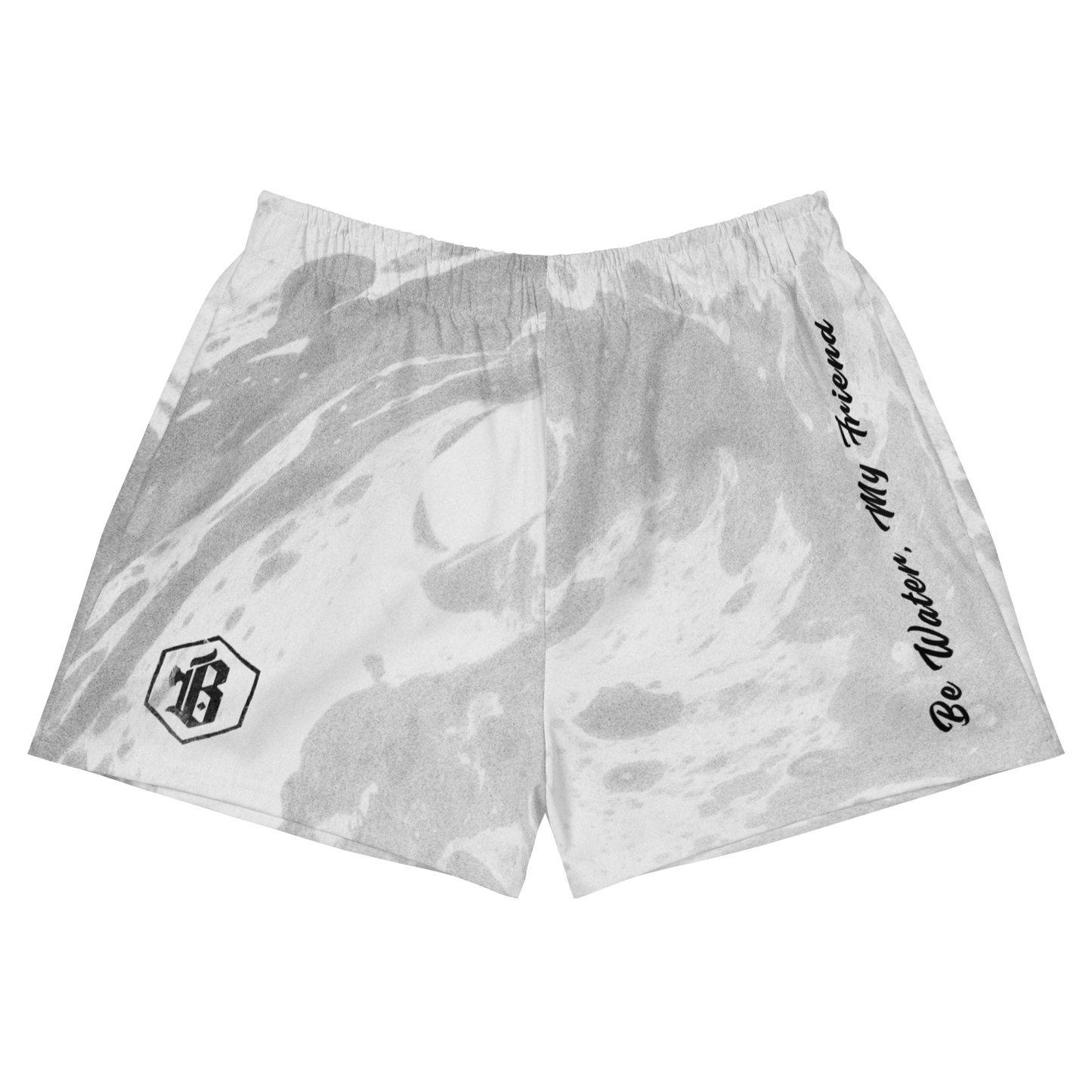 Women’s White Ranked 'Be Water' Training Shorts