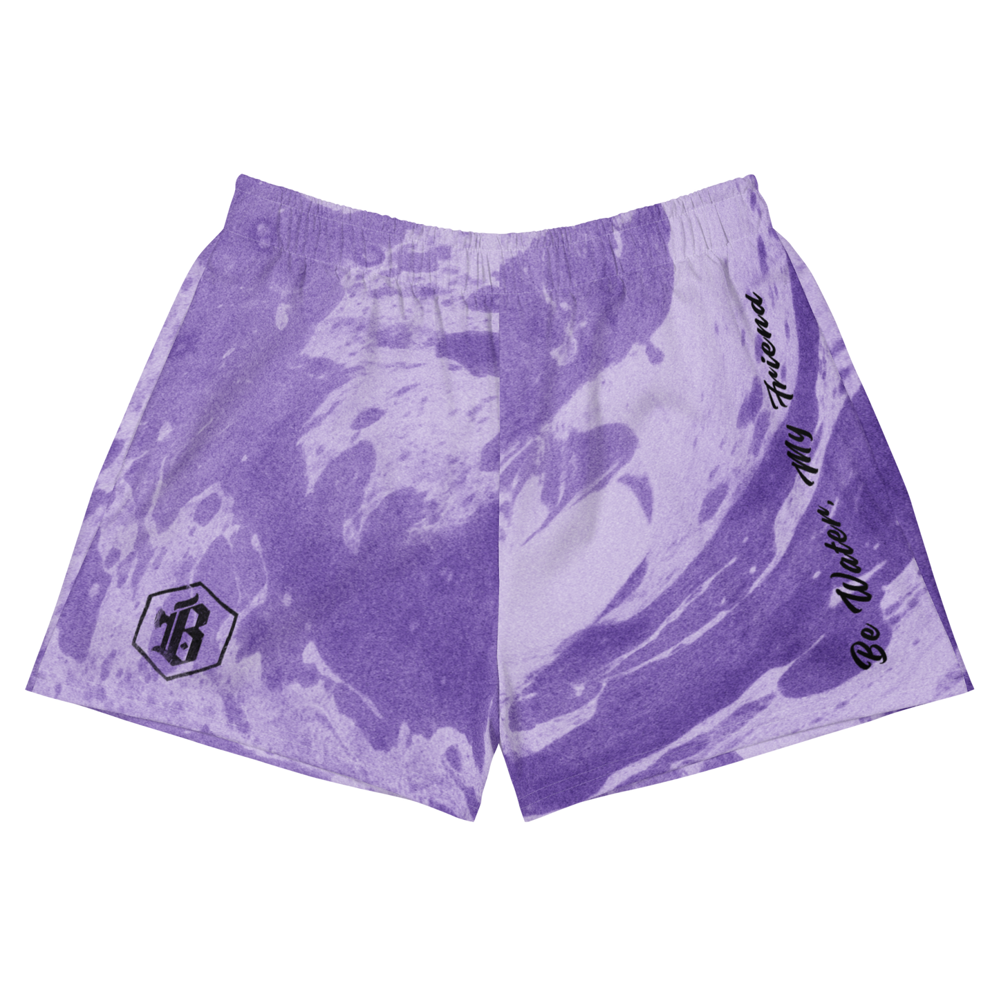 Women’s Purple Ranked 'Be Water' Training Shorts