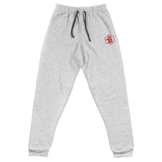 Embroidered Logo Joggers - Grey
