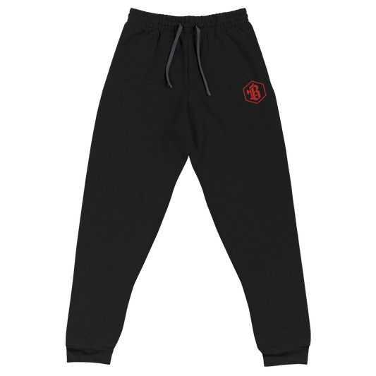 Embroidered Logo Joggers - Black