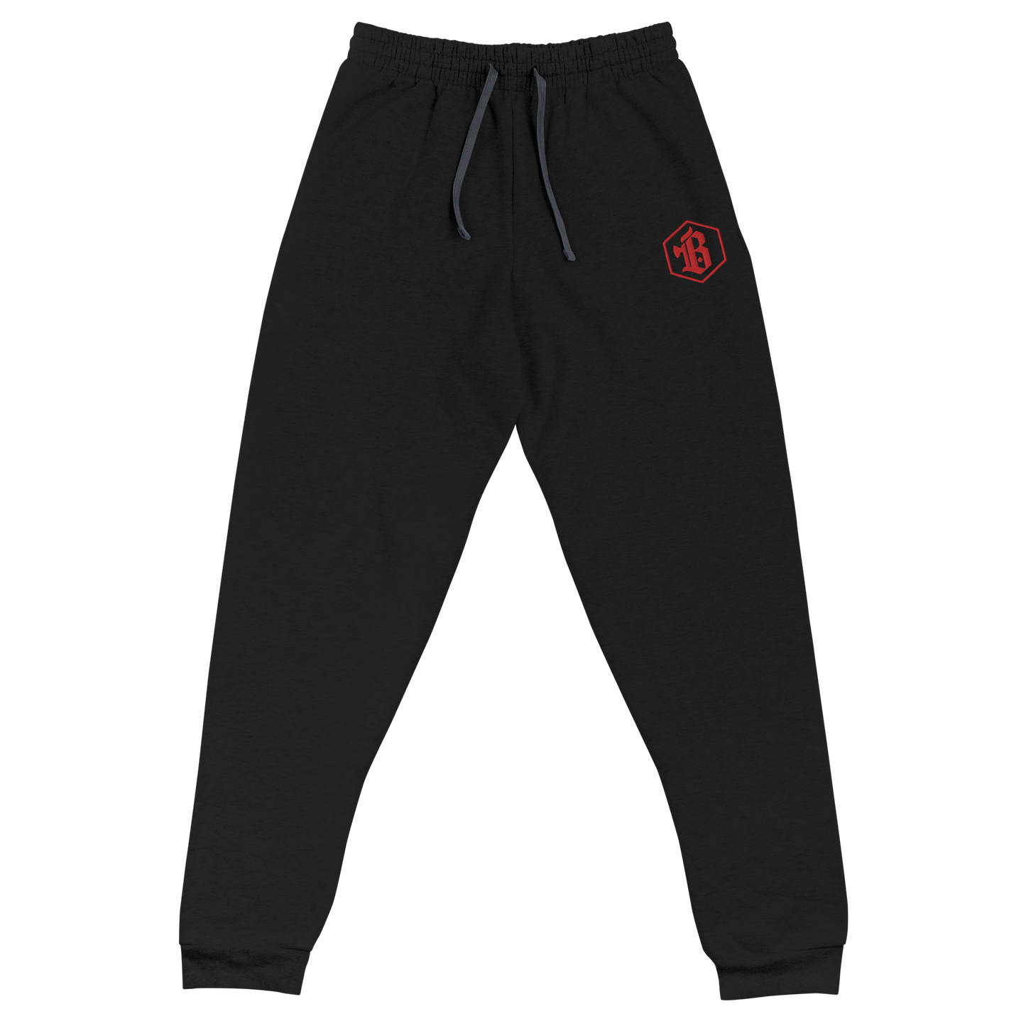 Embroidered Logo Joggers - Black