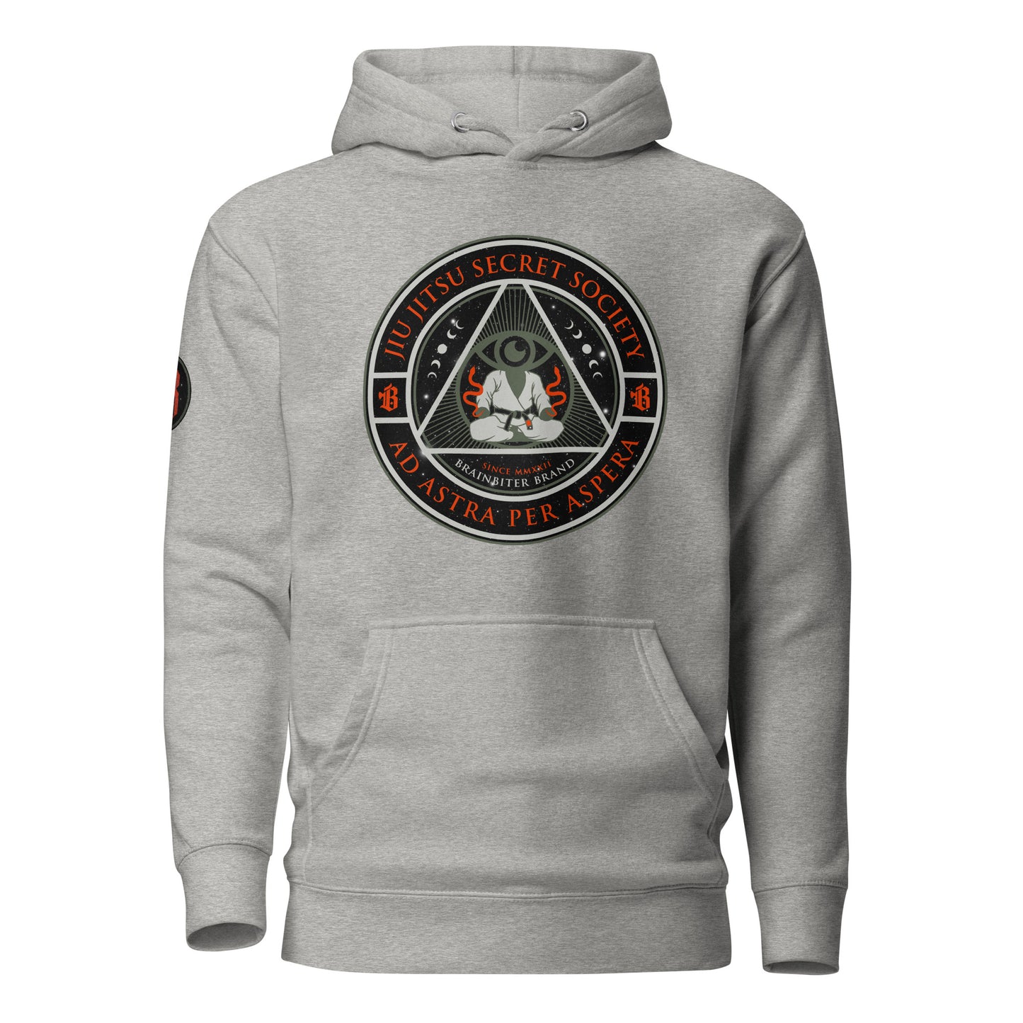 Jiu-Jitsu Secret Society Hoodie - Light Grey