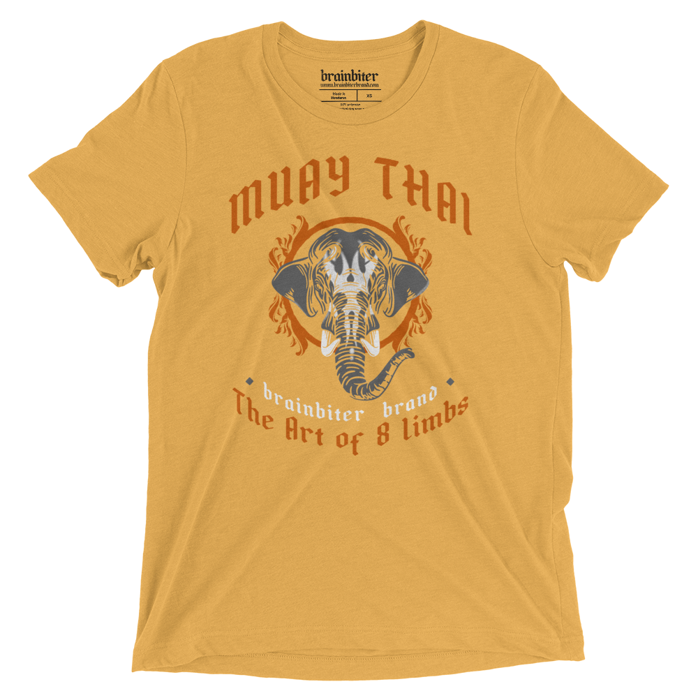 Muay Thai 2.0 War Elephant Tee - Mustard