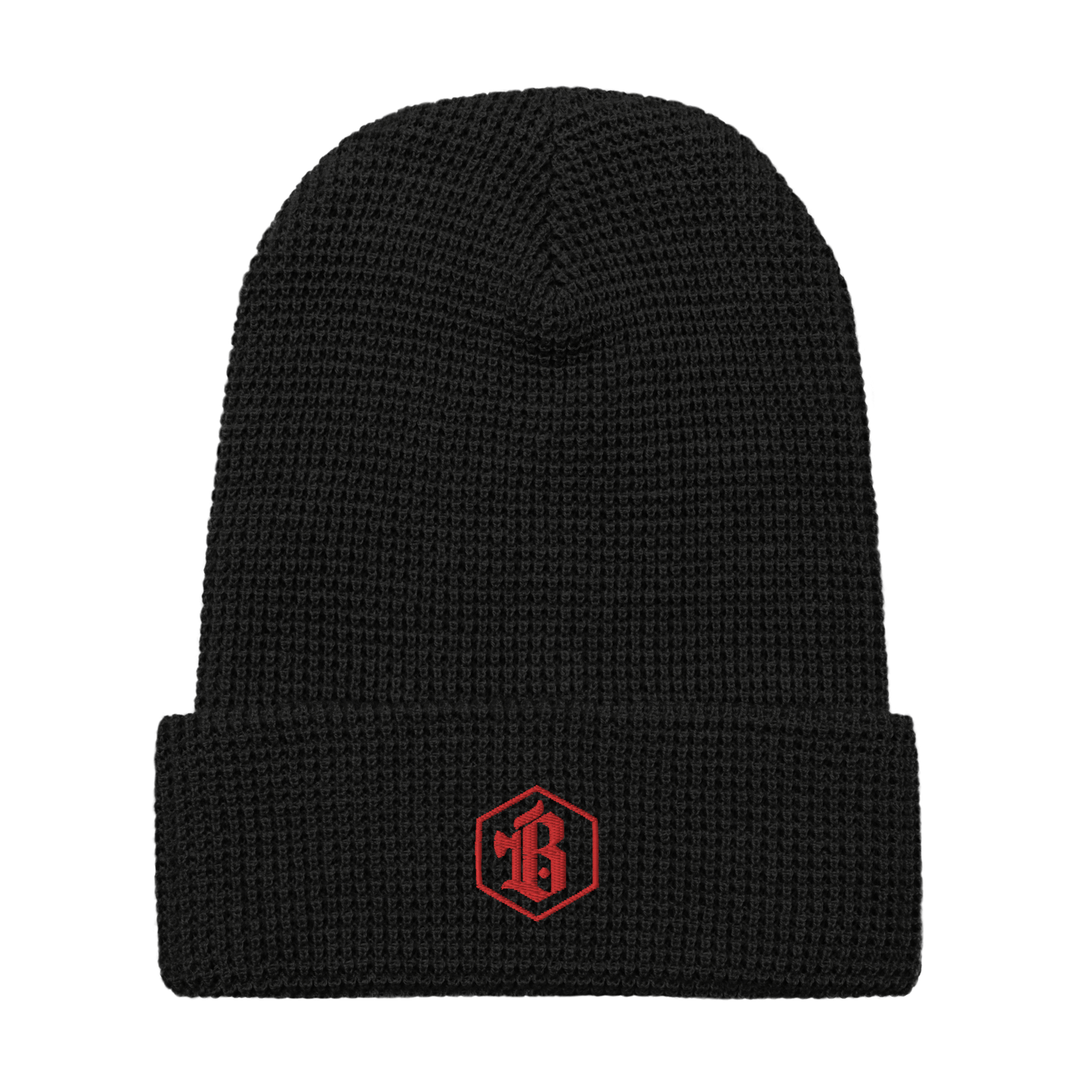 Brainbiter Logo Waffle Beanie - Black