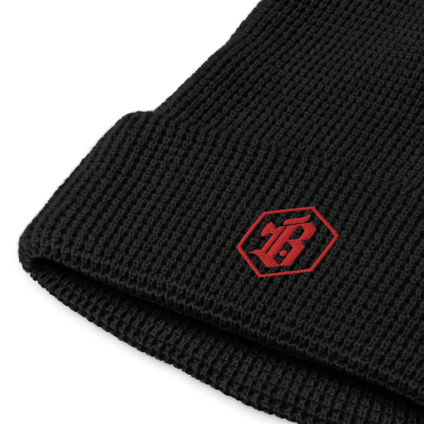 Brainbiter Logo Waffle Beanie - Black