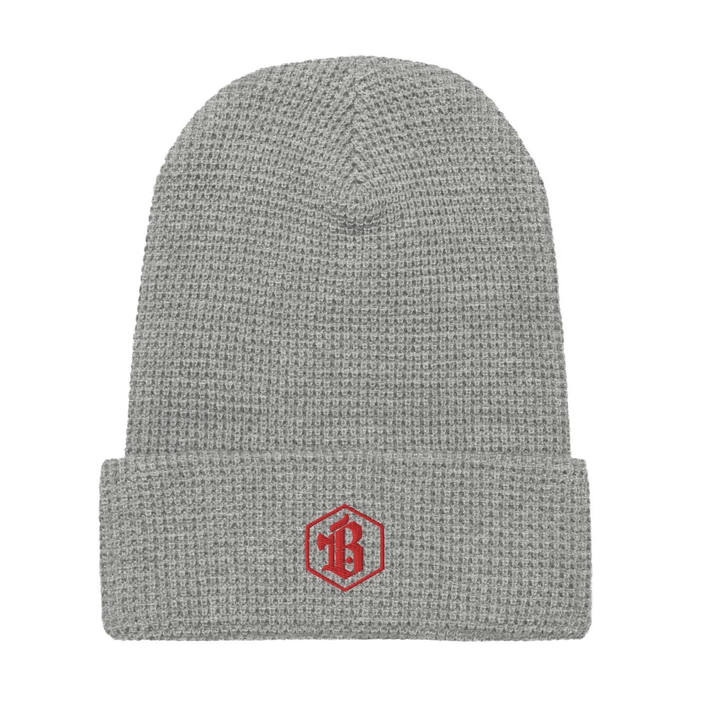 Brainbiter Logo Waffle beanie - Light Grey