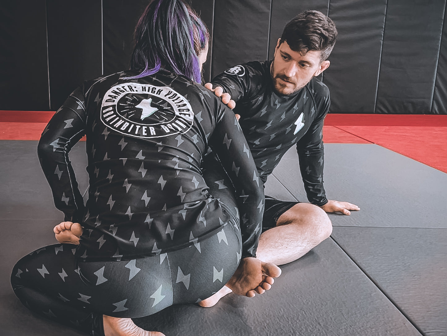 'High Voltage' Women's LS Rash Guard